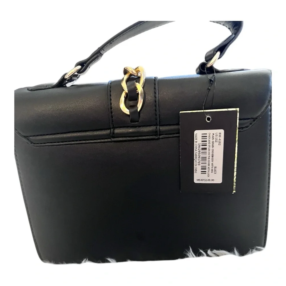 Badgley Mischka  Black Studded Women's Bag - Picture 5 of 12